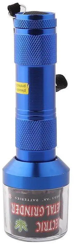 Zinc Alloy Electric Metal Grinder Herb Tabacco Crusher Grinder Cracker(Blue Color, no battery included) Zinc Alloy Electric Metal Grinder Herb Tabacco Crusher Grinder Cracker(Blue Color, no battery included)
