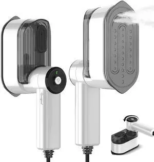 Travel Steamer for Clothes Small Iron - 1000W Portable Steamer & Mini Iron,10s Fast Heat, Handheld Mini Steamer with 8FT Cord, Foldable Handle, Travel, College Dorm & Home Essentials (White) Travel Steamer for Clothes Small Iron - 1000W Portable Steamer & Mini Iron,10s Fast Heat, Handheld Mini Steamer with 8FT Cord, Foldable Handle, Travel, College Dorm & Home Essentials (White)
