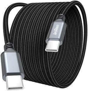 15 ft USB C Cable Fast Charging 100W, Extra Long USBC to Type-C Charger Cord USB-C 2.0 Data Transfer Braided with E-Marker Chip for iPhone 17/16/15 Android Phone MacBook Pro/Air Laptop Tablet 15 ft USB C Cable Fast Charging 100W, Extra Long USBC to Type-C Charger Cord USB-C 2.0 Data Transfer Braided with E-Marker Chip for iPhone 17/16/15 Android Phone MacBook Pro/Air Laptop Tablet