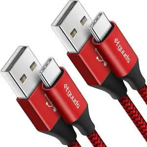 USB A to USB C Cable 4ft, 2-Pack, 3A Fast Charging Type C Charger Cord for iPhone 17 16 15 Pro Max 16e 17 Air, Samsung Galaxy S25 S24 S23 S22 S21 S20 A17 A16 A56 A55 Flip Fold, Red USB A to USB C Cable 4ft, 2-Pack, 3A Fast Charging Type C Charger Cord for iPhone 17 16 15 Pro Max 16e 17 Air, Samsung Galaxy S25 S24 S23 S22 S21 S20 A17 A16 A56 A55 Flip Fold, Red