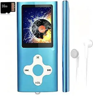 MP3 Player/Music Player with a 16 GB Micro SD Card Portable Digital Music Player/Video/Voice Record/FM Radio/E-Book Reader,Ultra Slim 1.8''Screen MP3 Player/Music Player with a 16 GB Micro SD Card Portable Digital Music Player/Video/Voice Record/FM Radio/E-Book Reader,Ultra Slim 1.8''Screen