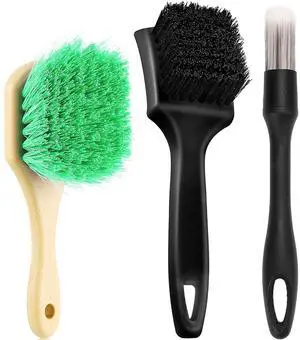 Rim Tire & Carpet Cleaning Brush Set, Soft & Stiff Bristle Wash Cleaning Supplies Kit for Car All Exterior Surface and Car Interior Cleaning Brush for Car Truck SUV RV Motorcycle (Green) Rim Tire & Carpet Cleaning Brush Set, Soft & Stiff Bristle Wash Cleaning Supplies Kit for Car All Exterior Surface and Car Interior Cleaning Brush for Car Truck SUV RV Motorcycle (Green)