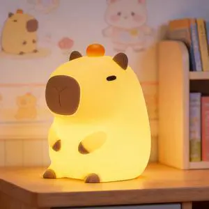 Capybara Night Light, Long-Lasting Silicone Squishy Lamp, Cute Animal Nursery Light with 20-Min Timer, Dimmable Bedside Lamp for Kids Room, College Dorm Decor, Funny Gifts for Girls Boys Baby Capybara Night Light, Long-Lasting Silicone Squishy Lamp, Cute Animal Nursery Light with 20-Min Timer, Dimmable Bedside Lamp for Kids Room, College Dorm Decor, Funny Gifts for Girls Boys Baby