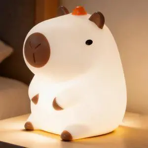 Night Light for Kids, Cute PVC Capybara Lamp with 8 Light Effects (7 Colors + Rainbow), Touch Tap Color Change, Rechargeable Nursery Bedroom Decor, Toddler GiftCapybara Night Light for Kids, Cute PVC Capybara Lamp with 8 Light Effects (7 Colors + Rainbow), Touch Tap Color Change, Rechargeable Nursery Bedroom Decor, Toddler GiftCapybara