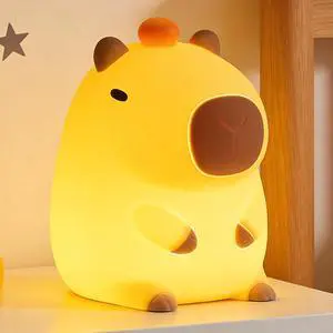 Capybara Night Light, Cute Capybara Lamp, Silicone Dimmable Nursery Nightlight, Rechargeable LED Bedside Lamp with 20 Minutes Timer & Tap Control Baby Girls Women Bedrooms, Living Room Capybara Night Light, Cute Capybara Lamp, Silicone Dimmable Nursery Nightlight, Rechargeable LED Bedside Lamp with 20 Minutes Timer & Tap Control Baby Girls Women Bedrooms, Living Room