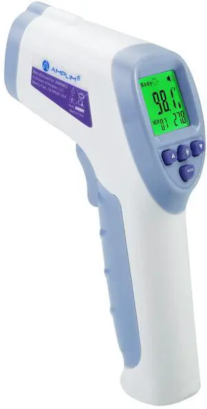 Digital Forehead Thermometer for Kids, Adults, and Babies - Touchless, Non-Contact Fever Thermometer with Temporal Head Function and Smart Color LCD Display Digital Forehead Thermometer for Kids, Adults, and Babies - Touchless, Non-Contact Fever Thermometer with Temporal Head Function and Smart Color LCD Display