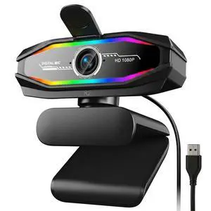 1080P Webcam with Microphone, Full HD Web Camera for Desktop Computer, HD Light Correction Streaming Webcam, USB Computer Camera with Privacy Cover & Sync Indicator Light,Plug and Play PC Web cam 1080P Webcam with Microphone, Full HD Web Camera for Desktop Computer, HD Light Correction Streaming Webcam, USB Computer Camera with Privacy Cover & Sync Indicator Light,Plug and Play PC Web cam