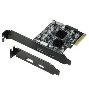 USB 3.1 PCIe Card, PCI-e 3.0 x4 to USB3.2 Gen2 Adapter (10Gbps) Expands to 20Pin + Type-E + 1x USB 3.0 + 1x USB C USB 3.1 PCIe Card, PCI-e 3.0 x4 to USB3.2 Gen2 Adapter (10Gbps) Expands to 20Pin + Type-E + 1x USB 3.0 + 1x USB C