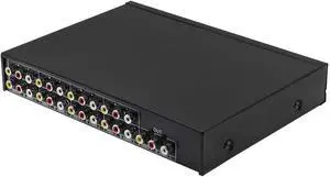8 in 1 Out 3 RCA AV Audio Video Splitter Amplifier for Cable Box DVD DVR Analog TV 1x8 Port Splitter Composite 3 RCA Av Video Audio Switch Switcher(8 in 1 Out) 8 in 1 Out 3 RCA AV Audio Video Splitter Amplifier for Cable Box DVD DVR Analog TV 1x8 Port Splitter Composite 3 RCA Av Video Audio Switch Switcher(8 in 1 Out)
