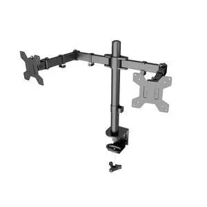 Dual Monitor Stand, Monitor Arm, Heavy Duty Adjustable Monitor Desk Mount for 2 Screens up to 27 Inches, (Black) Dual Monitor Stand, Monitor Arm, Heavy Duty Adjustable Monitor Desk Mount for 2 Screens up to 27 Inches, (Black)