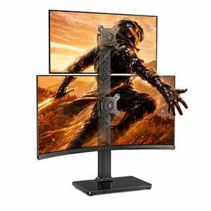 Dual Vertical Monitor Stand for 13-40 inch Screen, 13 Height Settings, Dual Computer Stand with 360 Degree Rotation, Up to 44 lbs, Max VESA 100x100mm, PGTVS30 Dual Vertical Monitor Stand for 13-40 inch Screen, 13 Height Settings, Dual Computer Stand with 360 Degree Rotation, Up to 44 lbs, Max VESA 100x100mm, PGTVS30