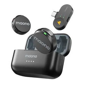 Wave T5 Wireless Lavalier Microphone for iPhone15/16/17 Android Phone | Magnetic Lapel Mini Mic with 48KHz 24Bit Audio, AI Noise Cancelling,Mute,1000ft for Podcast Video Record Vlog Content Creator Wave T5 Wireless Lavalier Microphone for iPhone15/16/17 Android Phone | Magnetic Lapel Mini Mic with 48KHz 24Bit Audio, AI Noise Cancelling,Mute,1000ft for Podcast Video Record Vlog Content Creator