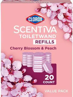 Scentiva ToiletWand Refills, Value Pack, Cherry Blossom and Peach, 20 Count Scentiva ToiletWand Refills, Value Pack, Cherry Blossom and Peach, 20 Count