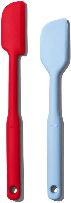 Good Grips 2 Piece Silicone Spatula Set, One size, red/seltzer Good Grips 2 Piece Silicone Spatula Set, One size, red/seltzer