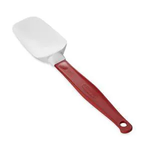 Commercial Products High Heat Resistant Silicone Heavy Duty Spatula/Food Scraper 9.5" 500 Degrees F Red Handle for Baking/Cooking/Mixing Commercial Dishwasher Safe Commercial Products High Heat Resistant Silicone Heavy Duty Spatula/Food Scraper 9.5" 500 Degrees F Red Handle for Baking/Cooking/Mixing Commercial Dishwasher Safe