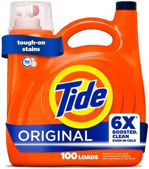 Liquid Laundry Detergent, Original Scent, 125 fl oz, 100 Loads, Boosted Clean Even in Cold Water with Concentrated Washing Soap Liquid Laundry Detergent, Original Scent, 125 fl oz, 100 Loads, Boosted Clean Even in Cold Water with Concentrated Washing Soap