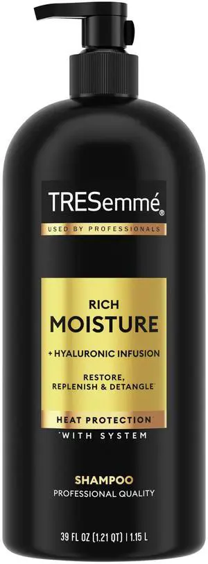 Rich Moisture Hydrating Shampoo with Pump with Up to 72H Hydration for Dry Hair, with Pro Style Technology Formula, 39 fl oz Rich Moisture Hydrating Shampoo with Pump with Up to 72H Hydration for Dry Hair, with Pro Style Technology Formula, 39 fl oz