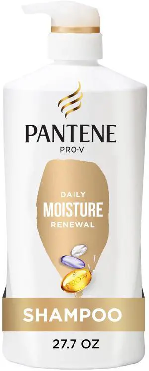 Shampoo, Daily Moisture Renewal - Pro-V Nutrients for Dry, Color-Treated, Straight to Curly Hair, 72-Hour Hydration & Softness, Paraben Free, Cleanses, Strengthens Bonds, 27.7 Fl Oz Shampoo, Daily Moisture Renewal - Pro-V Nutrients for Dry, Color-Treated, Straight to Curly Hair, 72-Hour Hydration & Softness, Paraben Free, Cleanses, Strengthens Bonds, 27.7 Fl Oz