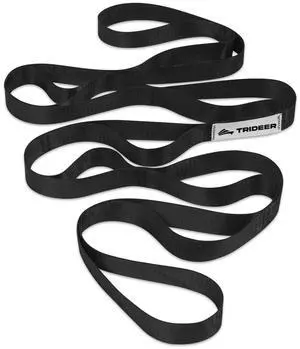 Stretching Strap Yoga Strap Physical Therapy for Home Workout, Exercise, Pilates and Gymnastics, 10 Loops Non-Elastic Stretch Bands with Aesthetic Packaging for Women & Men (Black) Stretching Strap Yoga Strap Physical Therapy for Home Workout, Exercise, Pilates and Gymnastics, 10 Loops Non-Elastic Stretch Bands with Aesthetic Packaging for Women & Men (Black)
