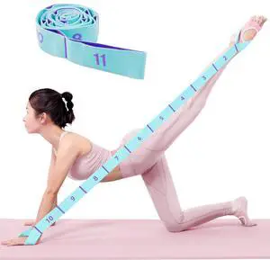 11 Loops Stretch band - Yoga, Pilates, Ballet, and Physical Therapy Stretching strap for Flexibility, Leg Stretching, and Exercise - Durable Stretching equipment for Dance and Fitness 11 Loops Stretch band - Yoga, Pilates, Ballet, and Physical Therapy Stretching strap for Flexibility, Leg Stretching, and Exercise - Durable Stretching equipment for Dance and Fitness