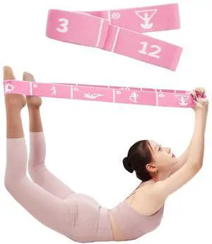 Yoga Strap with 12 Loops - Multi-Functional Stretch Band for Pilates, Dance, Gymnastics, Physical Therapy, Flexibility & Resistance Training, Ballet, Latin Workouts Yoga Strap with 12 Loops - Multi-Functional Stretch Band for Pilates, Dance, Gymnastics, Physical Therapy, Flexibility & Resistance Training, Ballet, Latin Workouts
