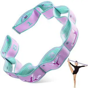 1 Pcs Stretch Strap for Kids Elastic Gymnastic Stretching Ballet Dance Band with 8 Loops Adjustable Exercise Training Resistance Strap for Children Stuff Pilates Latin Yoga Equipment (Purple) 1 Pcs Stretch Strap for Kids Elastic Gymnastic Stretching Ballet Dance Band with 8 Loops Adjustable Exercise Training Resistance Strap for Children Stuff Pilates Latin Yoga Equipment (Purple)