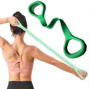 Figure 8 Resistance Band, Arm Back Shoulder Exercise Elastic Rope Stretch Fitness Band, Foot, Leg, Hand Stretcher, Arm Exerciser for Yoga Pilates Stretching Physical Therapy, Home Gym Workout Figure 8 Resistance Band, Arm Back Shoulder Exercise Elastic Rope Stretch Fitness Band, Foot, Leg, Hand Stretcher, Arm Exerciser for Yoga Pilates Stretching Physical Therapy, Home Gym Workout