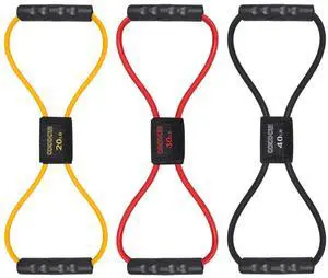 Figure 8 Resistance Bands with Handles for Women Men, Exercise Bands for Back, 8 Shaped Resistance Bands for Arms, Shoulder, Leg Stretching, Physical Therapy, Yoga, Pilates, Home Gym Workout Equipment Figure 8 Resistance Bands with Handles for Women Men, Exercise Bands for Back, 8 Shaped Resistance Bands for Arms, Shoulder, Leg Stretching, Physical Therapy, Yoga, Pilates, Home Gym Workout Equipment