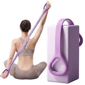 Figure 8 Resistance Band - Figure 8 Resistance Bands with Handles - 20LB Exercise Bands for Women & Men - Yoga Stretching Belt (Purple) Figure 8 Resistance Band - Figure 8 Resistance Bands with Handles - 20LB Exercise Bands for Women & Men - Yoga Stretching Belt (Purple)