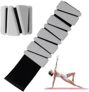 Wrist Weights Set of 2, Adjustable Silicone Workout Weights for Women and Men, Wearable Ankle/Wrist Weights Suitable for Yoga, Dance, Pilates, Pool Exercises and Jogging, 2lb Wrist Weights Set of 2, Adjustable Silicone Workout Weights for Women and Men, Wearable Ankle/Wrist Weights Suitable for Yoga, Dance, Pilates, Pool Exercises and Jogging, 2lb