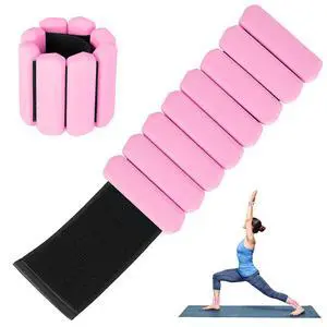 Wrist Weights Set of 2, Wearable Arm & Leg Weights for Women & Men, Adjustable Wrist Ankle Weights for Walking, Yoga, Swimming, Gym, 2lb (Pink) Wrist Weights Set of 2, Wearable Arm & Leg Weights for Women & Men, Adjustable Wrist Ankle Weights for Walking, Yoga, Swimming, Gym, 2lb (Pink)