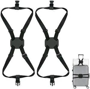 Luggage Straps Bag Bungee,Luggage Straps for Suitcases,Suitcase Straps,Elastic Strap,Ajustable Elastic Bungee Belt 2 Pack,Add a Bag Easy to Travel Suitcase,Travel Suitcase Bag Accessories.(Black) Luggage Straps Bag Bungee,Luggage Straps for Suitcases,Suitcase Straps,Elastic Strap,Ajustable Elastic Bungee Belt 2 Pack,Add a Bag Easy to Travel Suitcase,Travel Suitcase Bag Accessories.(Black)