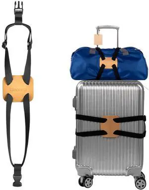 add a Bag Luggage Strap for suitcasesLuggage Bungee StrapAdjustable Belt Bag Bungees with Buckles (Gold) add a Bag Luggage Strap for suitcasesLuggage Bungee StrapAdjustable Belt Bag Bungees with Buckles (Gold)