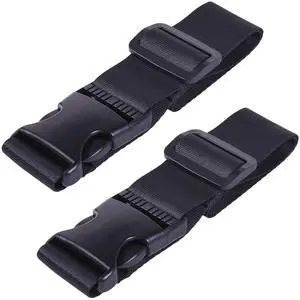 2 Pcs Add a Bag Luggage Strap, Heavy Duty Adjustable Suitcase Belt Travel Attachment Travel Accessories for Connecting Your Luggage Together - Black, 31 Inch 2 Pcs Add a Bag Luggage Strap, Heavy Duty Adjustable Suitcase Belt Travel Attachment Travel Accessories for Connecting Your Luggage Together - Black, 31 Inch
