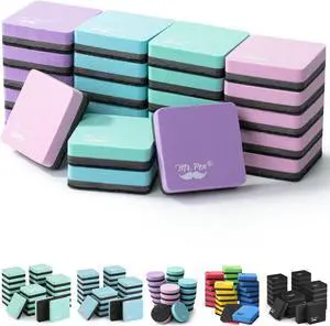 Mini Magnetic Dry Erase Erasers, 2" x 2", 24 Pack Mini Magnetic Dry Erase Erasers, 2" x 2", 24 Pack