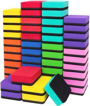 Dry Erase Eraser, 48 Pack Magnetic Whiteboard Dry Erasers, Mini Whiteboard Eraser, Dry Erase Board Erasers, White Board Erasers for Kids Classroom (2 x 2 x 0.79 Inch) (A-48PCS-8Color) Dry Erase Eraser, 48 Pack Magnetic Whiteboard Dry Erasers, Mini Whiteboard Eraser, Dry Erase Board Erasers, White Board Erasers for Kids Classroom (2 x 2 x 0.79 Inch) (A-48PCS-8Color)