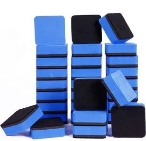 Dry Erase Erasers, 36 Pack Magnetic Whiteboard Eraser Chalkboard Eraser Dry Eraser for Classroom Office and home (Blue) Dry Erase Erasers, 36 Pack Magnetic Whiteboard Eraser Chalkboard Eraser Dry Eraser for Classroom Office and home (Blue)