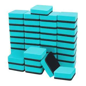 40 Pack Dry Erase Erasers, Mini Magnetic Whiteboard Eraser, Square Dry Erase Board Eraser, White Board Eraser Cleaner for Office Classroom Home, 2 x 2 Inches, Green 40 Pack Dry Erase Erasers, Mini Magnetic Whiteboard Eraser, Square Dry Erase Board Eraser, White Board Eraser Cleaner for Office Classroom Home, 2 x 2 Inches, Green