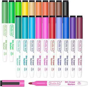 Magnetic Whiteboard Markers, 20 Pieces Fine Tip and Eraser, Dry Erase Whiteboard Markers, for Writing on Whiteboards, Weekly Planner, Glass for School Office Home Magnetic Whiteboard Markers, 20 Pieces Fine Tip and Eraser, Dry Erase Whiteboard Markers, for Writing on Whiteboards, Weekly Planner, Glass for School Office Home