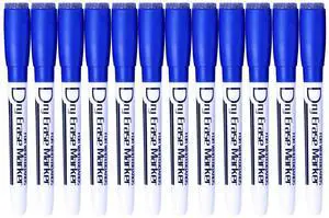 Magnetic Dry Erase Markers With Eraser Cap Low Odor Fine Tip Whiteboard Pens Markers for Kids Thin Box of 12, Blue Magnetic Dry Erase Markers With Eraser Cap Low Odor Fine Tip Whiteboard Pens Markers for Kids Thin Box of 12, Blue