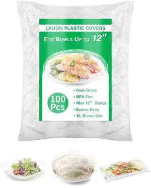 Plastic Bowl Covers for Sourdough Bread Proofing Large Disposable Elastic Food Wraps Fits 12-inch Bowls, Shower Caps for Banneton Bread Proofing Basket Plastic Food Wrap Can Covers 100 Pcs Plastic Bowl Covers for Sourdough Bread Proofing Large Disposable Elastic Food Wraps Fits 12-inch Bowls, Shower Caps for Banneton Bread Proofing Basket Plastic Food Wrap Can Covers 100 Pcs