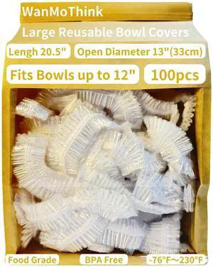 100 Bowl Covers Bread Proofing Large Shower Cap Plastic Wrap for Food Sourdough Bread Baking Supplies Rising Elastic Reusable Sourdough Tools Banneton covers Outdoor Fresh Keeping Bags 100 Bowl Covers Bread Proofing Large Shower Cap Plastic Wrap for Food Sourdough Bread Baking Supplies Rising Elastic Reusable Sourdough Tools Banneton covers Outdoor Fresh Keeping Bags