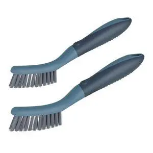 2 Packs Small Brushes for Cleaning, Stiff Bristle Grout Scrub Brushes for Kitchen, Bathroom, and Tile Floors, Ideal for Gaps, Crevices, and Window Tracks 2 Packs Small Brushes for Cleaning, Stiff Bristle Grout Scrub Brushes for Kitchen, Bathroom, and Tile Floors, Ideal for Gaps, Crevices, and Window Tracks