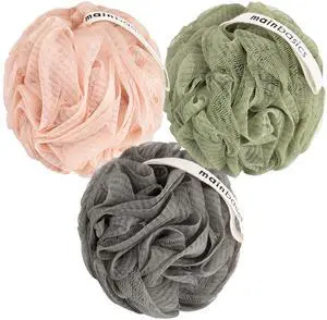 Bath Shower Loofah Sponge Pouf Body Scrubber Exfoliator Body Wash Sponge (Set of 3, Earthy Love) Bath Shower Loofah Sponge Pouf Body Scrubber Exfoliator Body Wash Sponge (Set of 3, Earthy Love)
