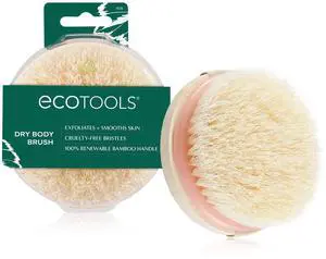 Dry Body Brush, Cruelty-Free Bristles Exfoliate & Smooth Skin, Dry Brushing Removes Flaky Skin, May Help Improve Circulation & Tone, Eco-Friendly Skincare Tool, Vegan & Cruelty-Free, 1 Count Dry Body Brush, Cruelty-Free Bristles Exfoliate & Smooth Skin, Dry Brushing Removes Flaky Skin, May Help Improve Circulation & Tone, Eco-Friendly Skincare Tool, Vegan & Cruelty-Free, 1 Count