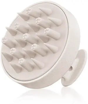 Hair Scalp Massager for Hair Growth, Shampoo Brush, Scalp Scrubber Exfoliator with Soft Silicone Bristles for Dandruff Removal to Relieve Stress, Wet Dry Use Updated Material, Beige Hair Scalp Massager for Hair Growth, Shampoo Brush, Scalp Scrubber Exfoliator with Soft Silicone Bristles for Dandruff Removal to Relieve Stress, Wet Dry Use Updated Material, Beige