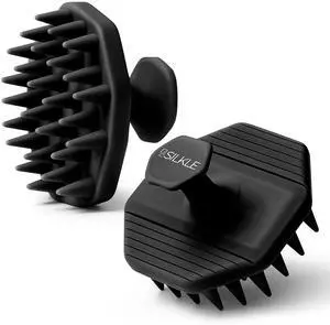 Scalp Massager Shampoo Brush Silicone Scalp Scrubber for Hair Growth & Dandruff Removal, One-Piece, Non-Slip Handle, Soft Bristles, Wet/Dry Shower Scalp Exfoliator for All Hair Types Black Scalp Massager Shampoo Brush Silicone Scalp Scrubber for Hair Growth & Dandruff Removal, One-Piece, Non-Slip Handle, Soft Bristles, Wet/Dry Shower Scalp Exfoliator for All Hair Types Black