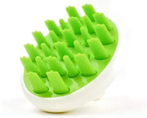 Hair Shampoo Brush and Scalp Massager Care for Dandruff Removal, Scrubber, Hair Growth and Exfoliator with Flat and Pointed Soft Silicone Bristles for Women and Men - Green (ZMA-12-GR) Hair Shampoo Brush and Scalp Massager Care for Dandruff Removal, Scrubber, Hair Growth and Exfoliator with Flat and Pointed Soft Silicone Bristles for Women and Men - Green (ZMA-12-GR)