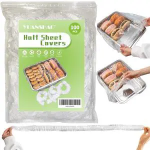 100 Extra Large Bowl Covers For Bread Proofing,Fits Bowl up to 20",Sheet Pan Covers, Elastic Reusable Plastic Bowl Cover For Baking Tray/Pizza Dough Proofing,Outdoor Food Fresh Keeping Bags, BPA Free 100 Extra Large Bowl Covers For Bread Proofing,Fits Bowl up to 20",Sheet Pan Covers, Elastic Reusable Plastic Bowl Cover For Baking Tray/Pizza Dough Proofing,Outdoor Food Fresh Keeping Bags, BPA Free