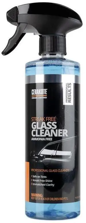 Glass Cleaner (16 oz.) - Streak-Free Shine - Maximum Cleaning Strength - Safe on Window Tints - Unmatched Clarity for Car, Truck, and Other Vehicle Glass Glass Cleaner (16 oz.) - Streak-Free Shine - Maximum Cleaning Strength - Safe on Window Tints - Unmatched Clarity for Car, Truck, and Other Vehicle Glass